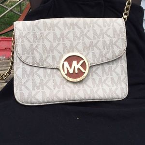 White Michael Kors purse